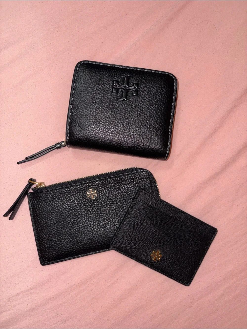 Tory Burch 4-Piece Black Leather Bundle